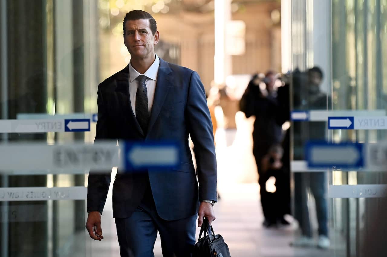 Ben Roberts Smith arrives at the Federal Court in Sydney on 11 June 2021. 