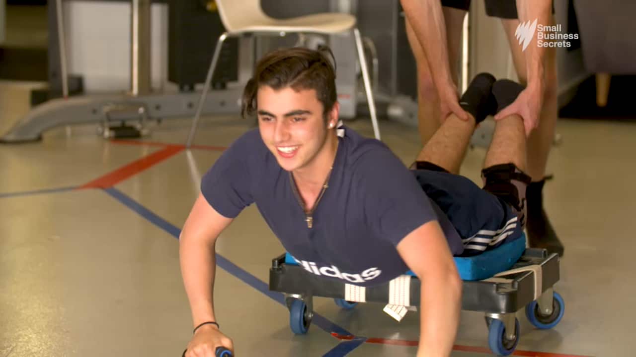 Benjamin George Jankovski trains at The Next Step recovery centre.
