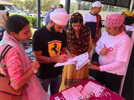 The Sikh campaign signed up nearly 800 people in four days.