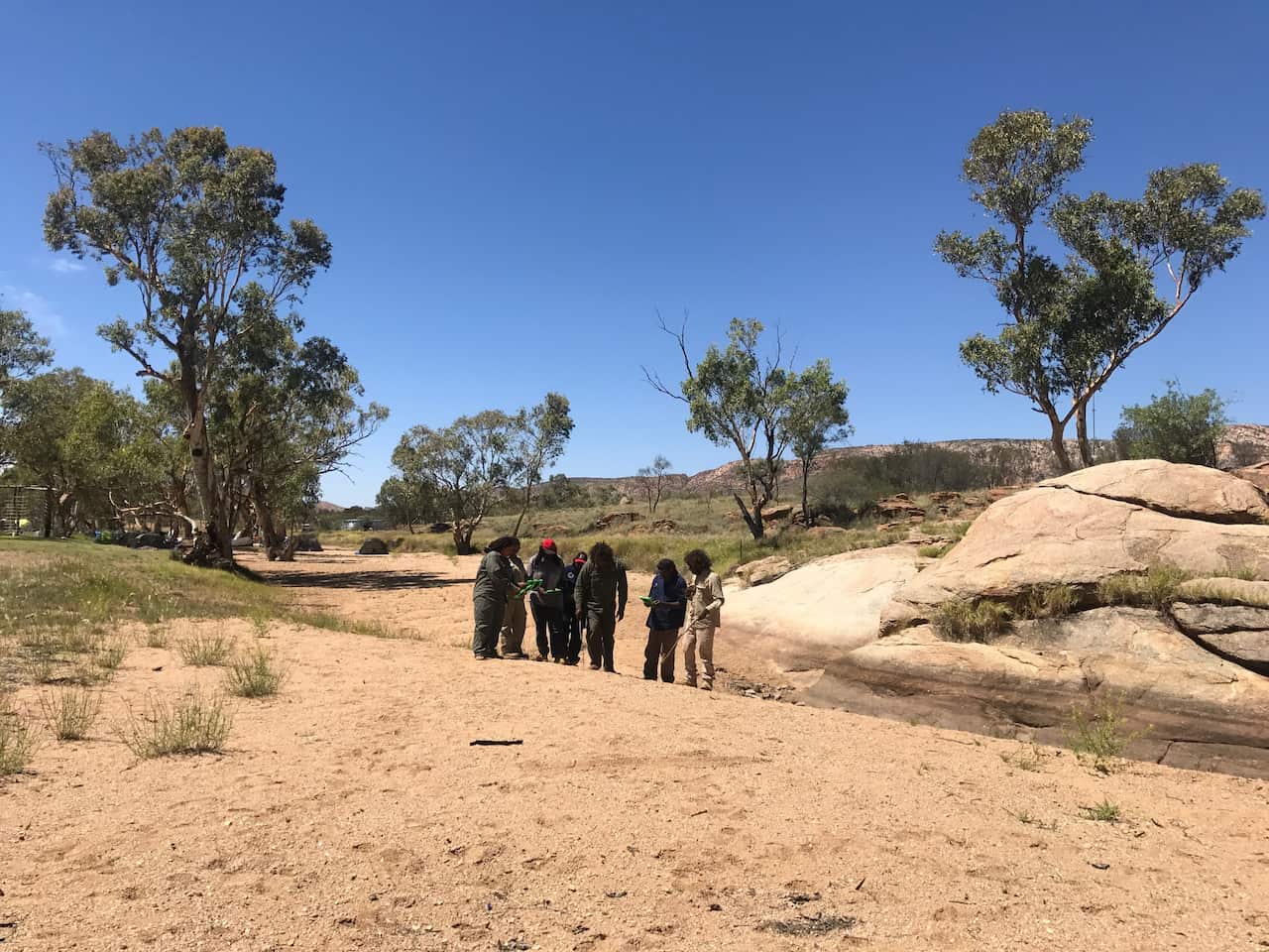 Indigenous rangers test the Tracker app