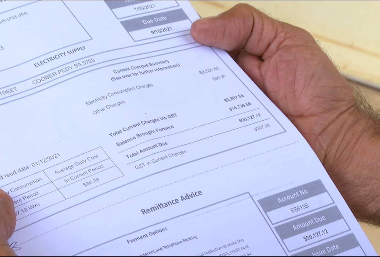 Residents of Coober Pedy are facing huge electricity bills