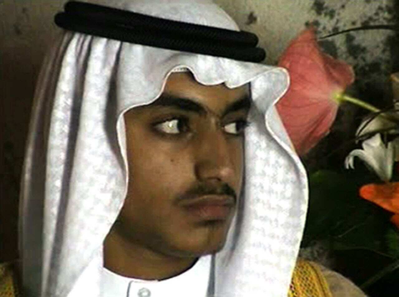 Hamza bin Laden is seen as an adult at his wedding