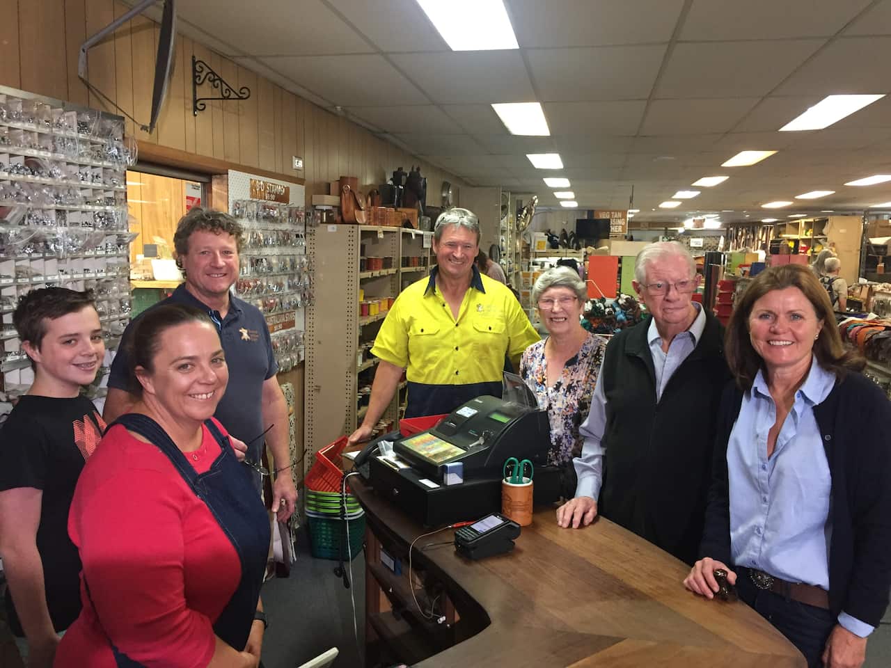 The Birdsall family in 2017.