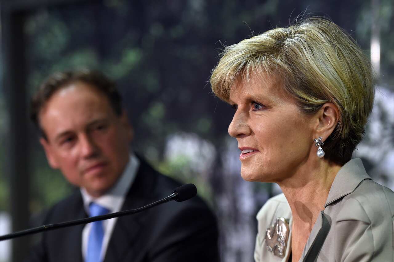 Julie Bishop: Likes awards, dislikes the f-word (AAP Image/Paul Miller)