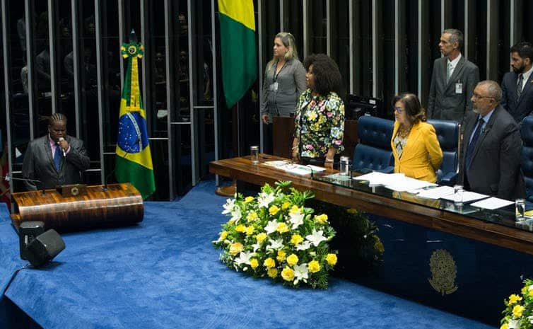 Brazilian senators commemorate the Day of Black Consciousness on 20 Nov, 2016; it became a national holiday in 2011. 
