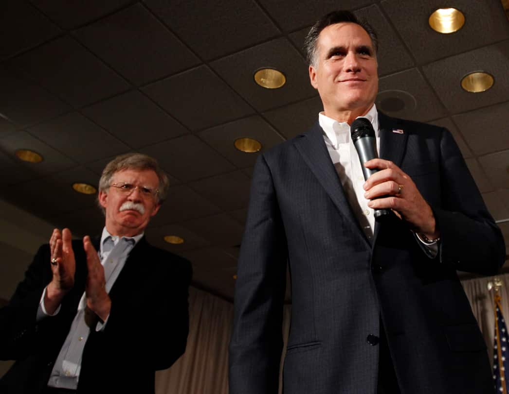 John Bolton was a foreign policy adivisor to former presidential candidate Mitt Romney. 