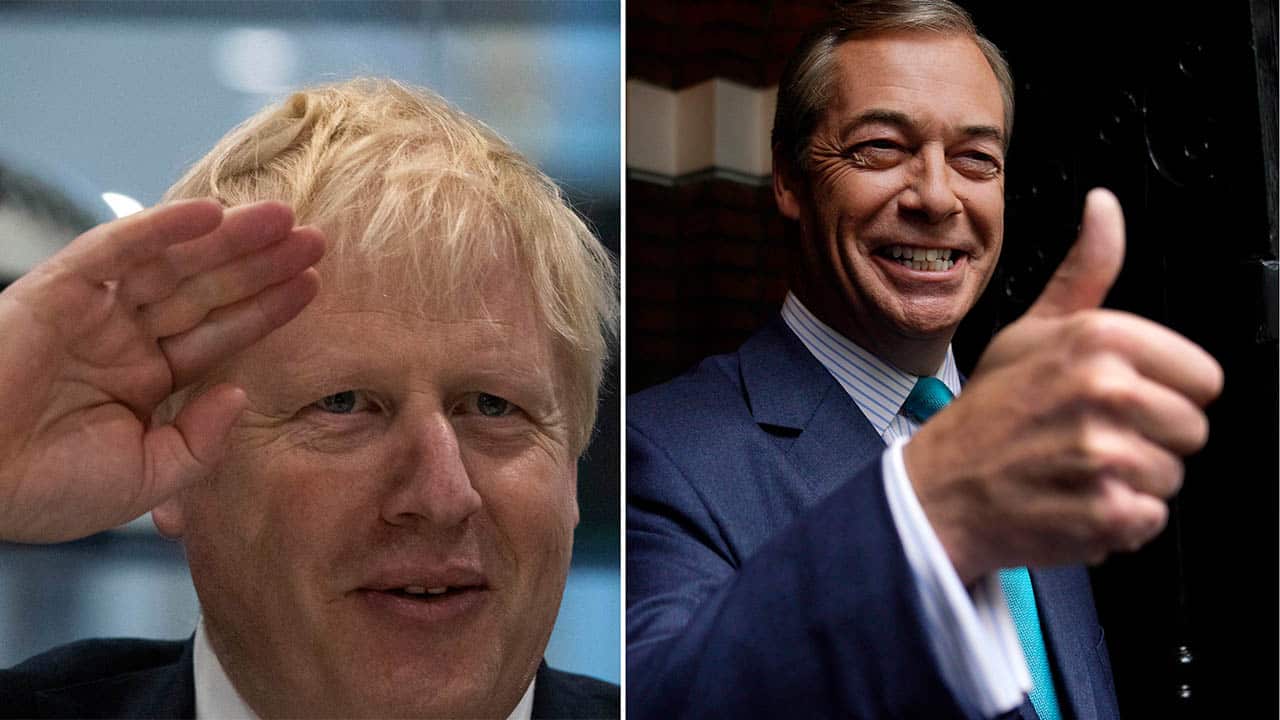 Boris Johnson has ruled out a deal with Nigel Farage's Brexit Party ahead of the UK election - despite Donald Trump's advice.
