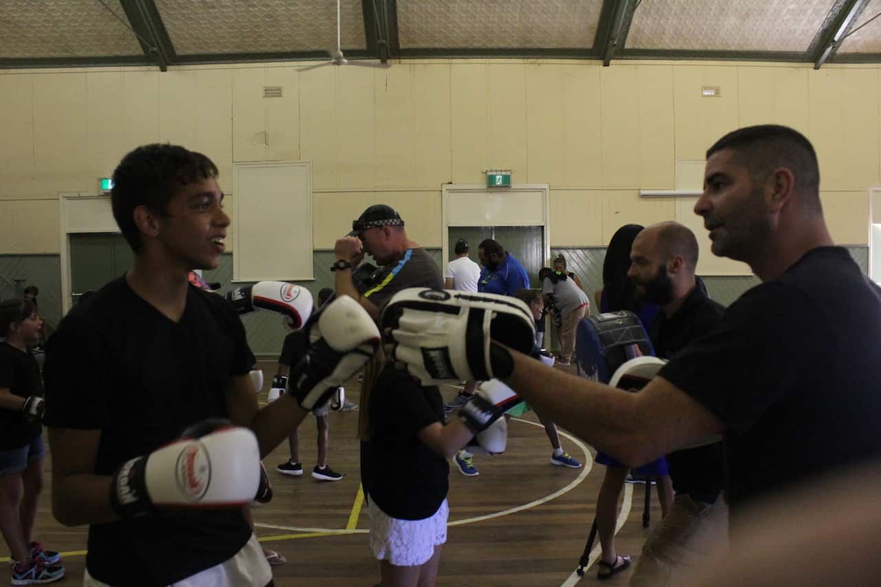 The boxing program has had overwhelming support from the Tingha community in rural NSW.