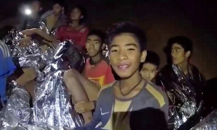 The group was discovered on July 2 after 10 days totally cut off from the outside world.