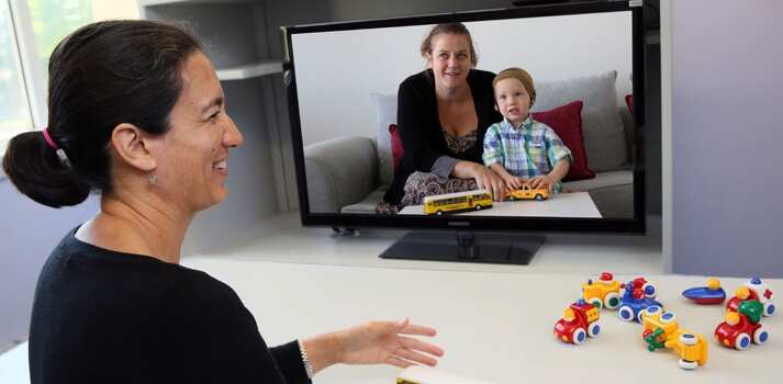 The Teleschool program provides therapy services and education children with hearing or vision loss in regional remote Australia