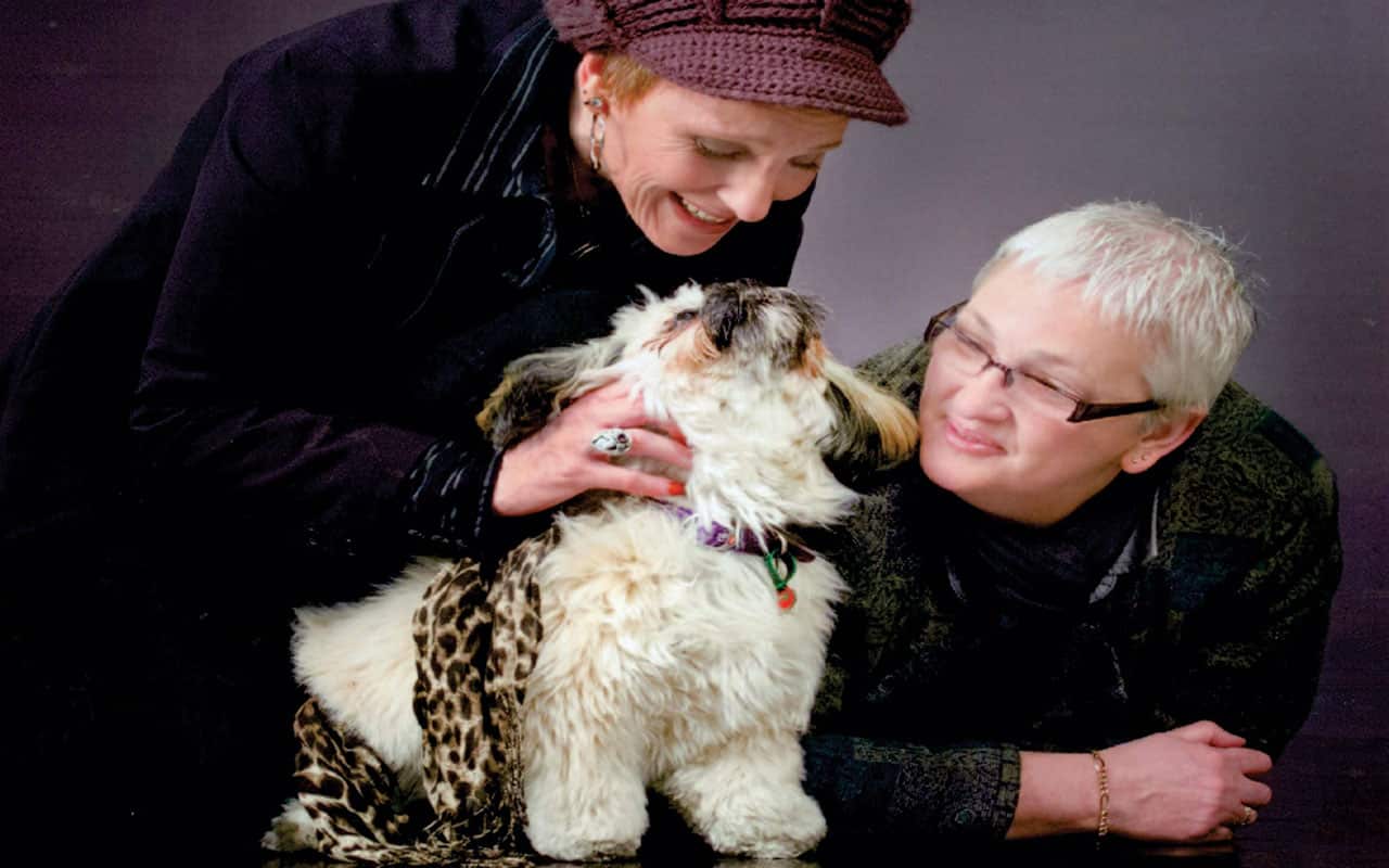 Cas Willow (left) and Heather Richards.