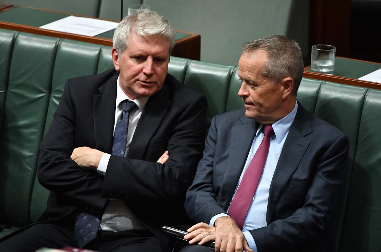 File image: Shadow Minister for Employment Brendan O'Connor and Leader of the Opposition Bill Shorten during Question Time
