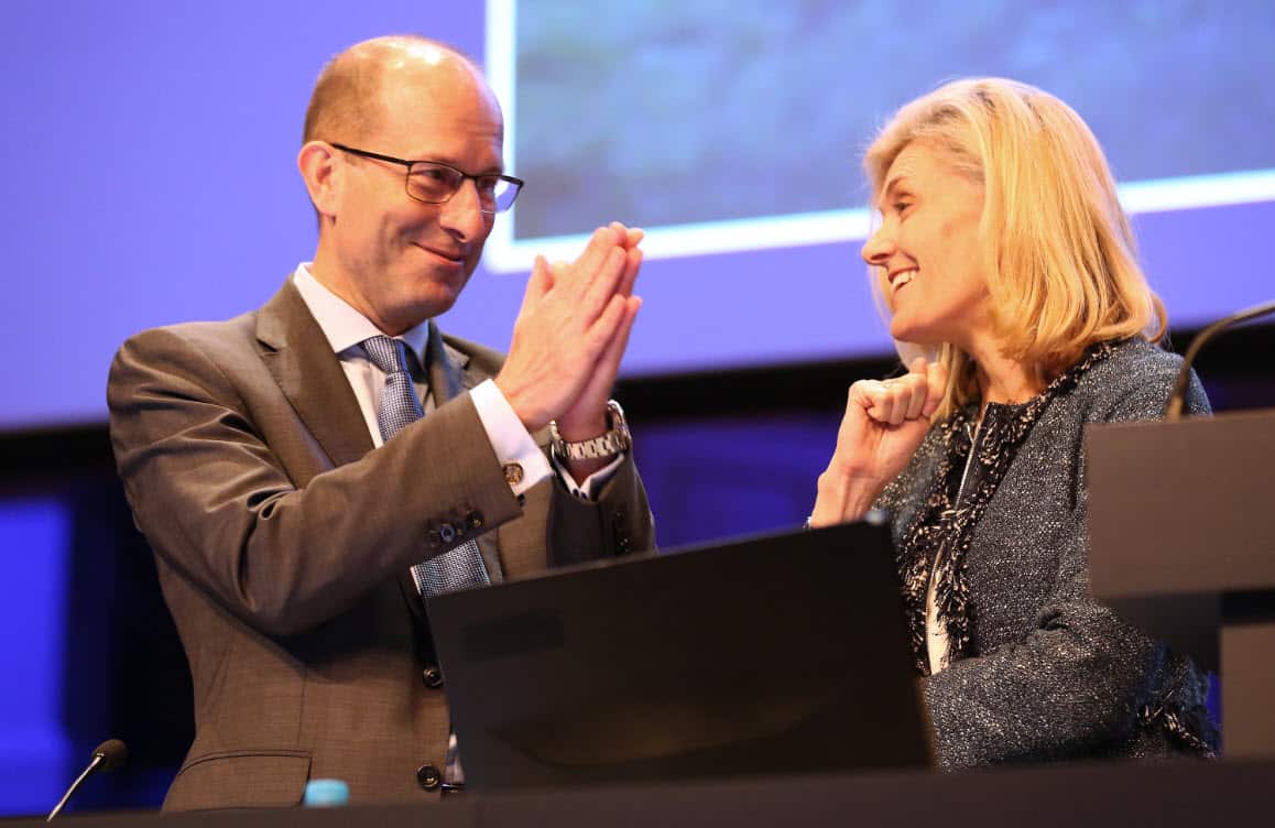 Catherine Brenner has resigned as AMP chair a week after former CEO Craig Meller (left) stepped down. 