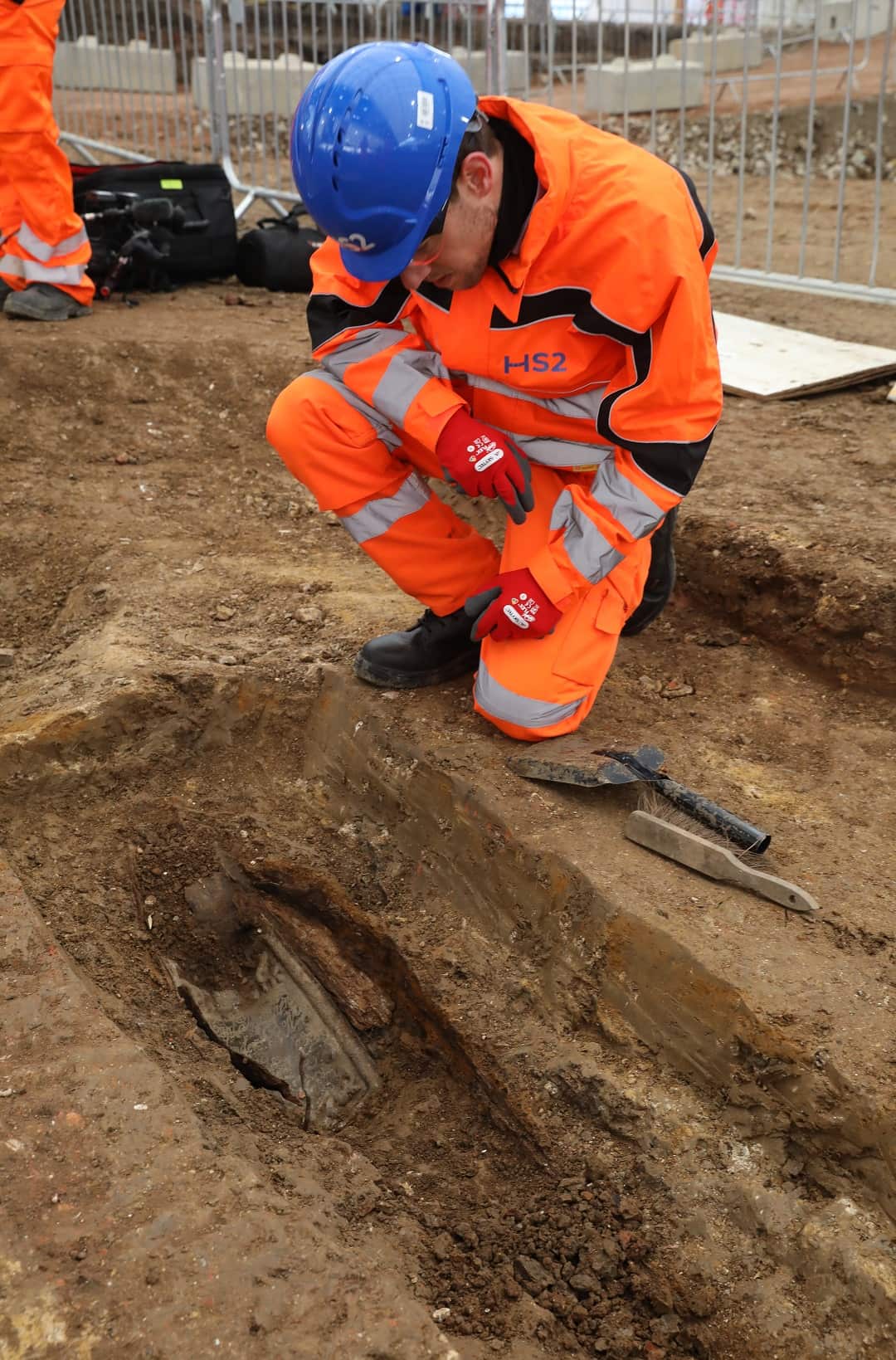 The archaeological excavation and research works at St James’s Gardens, Euston, London.