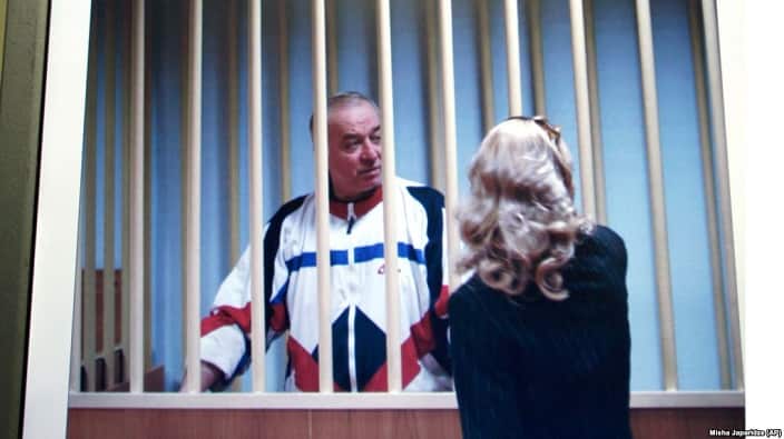 Sergei Skripala retired Russian colonel was convicted for 13 years imprisonment for spying. 
