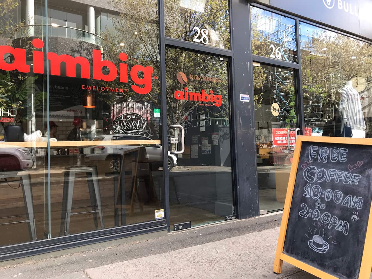 BusyBeans cafe in Moonee Ponds, Melbourne