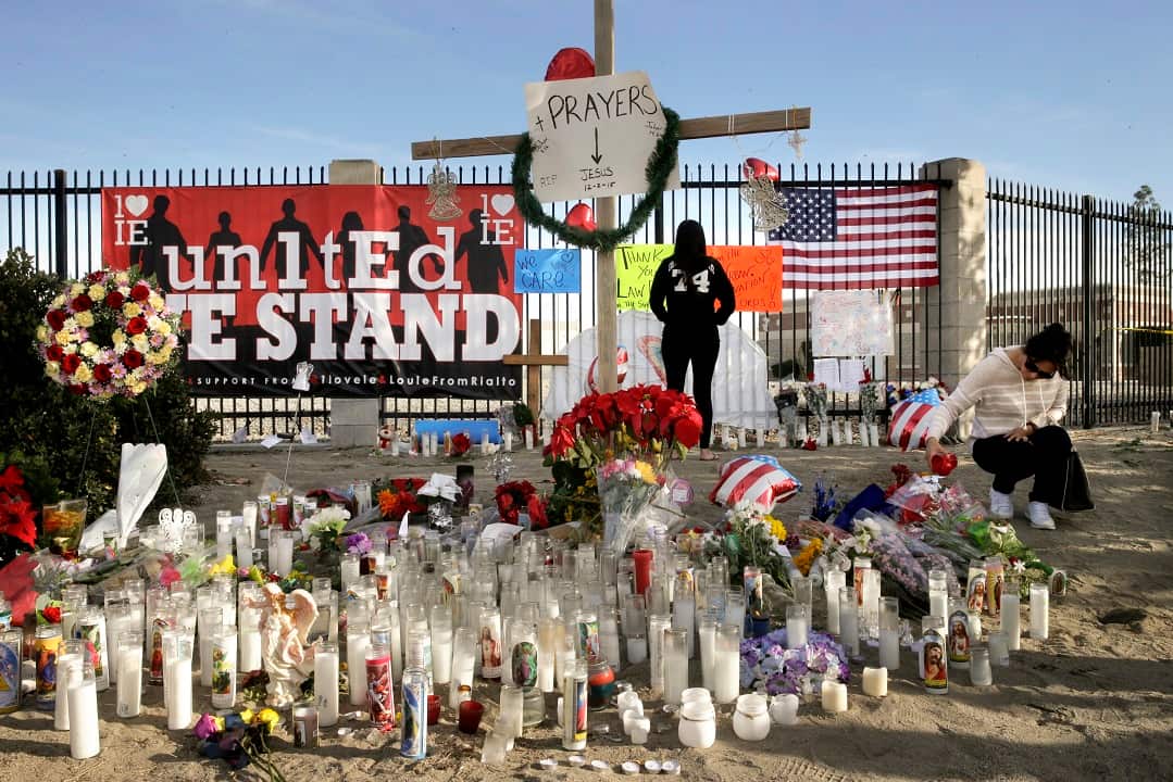 December 5, 2015: Remembrance to the San Bernardino victims in California.