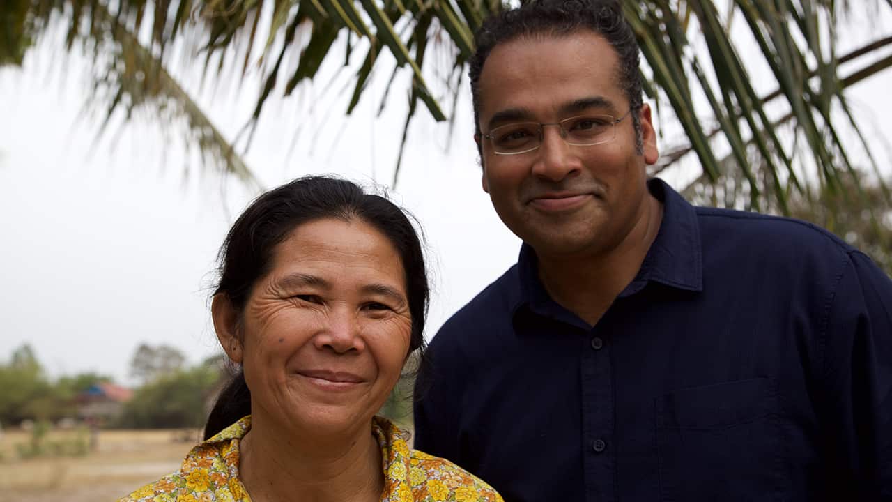 Krishnan with Bo, as she prepares to be reunited with her sister on 'It's Not A Dream'.