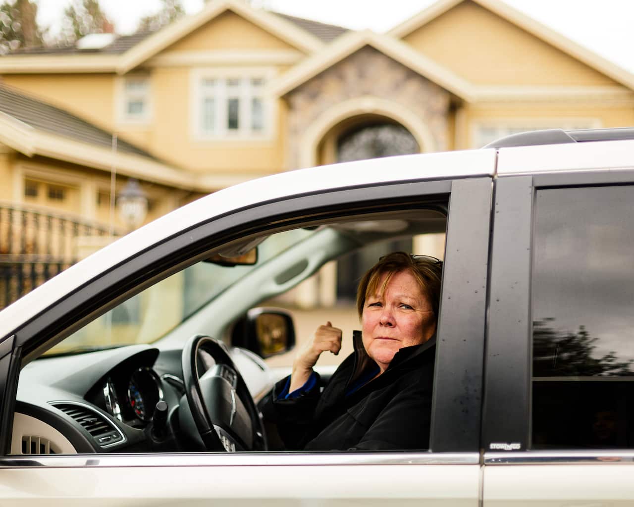Kerry Starchuk, who spearheaded a petition against birth tourism, in Richmond, British Columbia, Canada.
