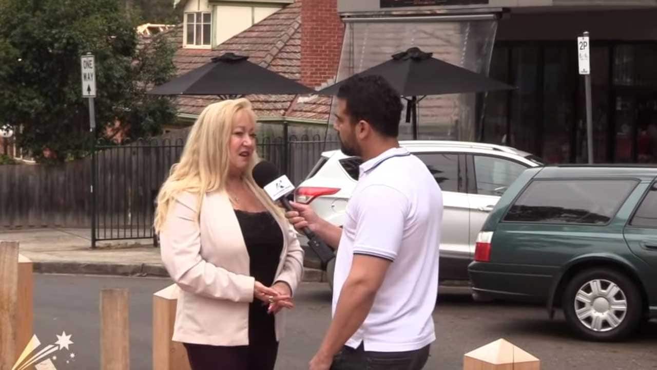 Meralyn Klein in the video posted by Australian Liberty Alliance.
