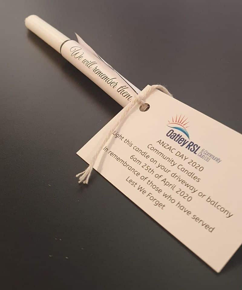 Oatley RSL candles