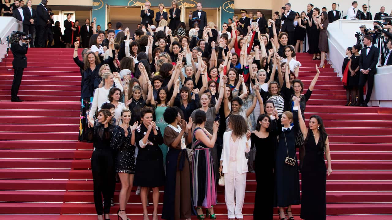 Actors during the 2018 Cannes Film Festival take a stand against what they describe as pervasive gender inequality in the film industry.