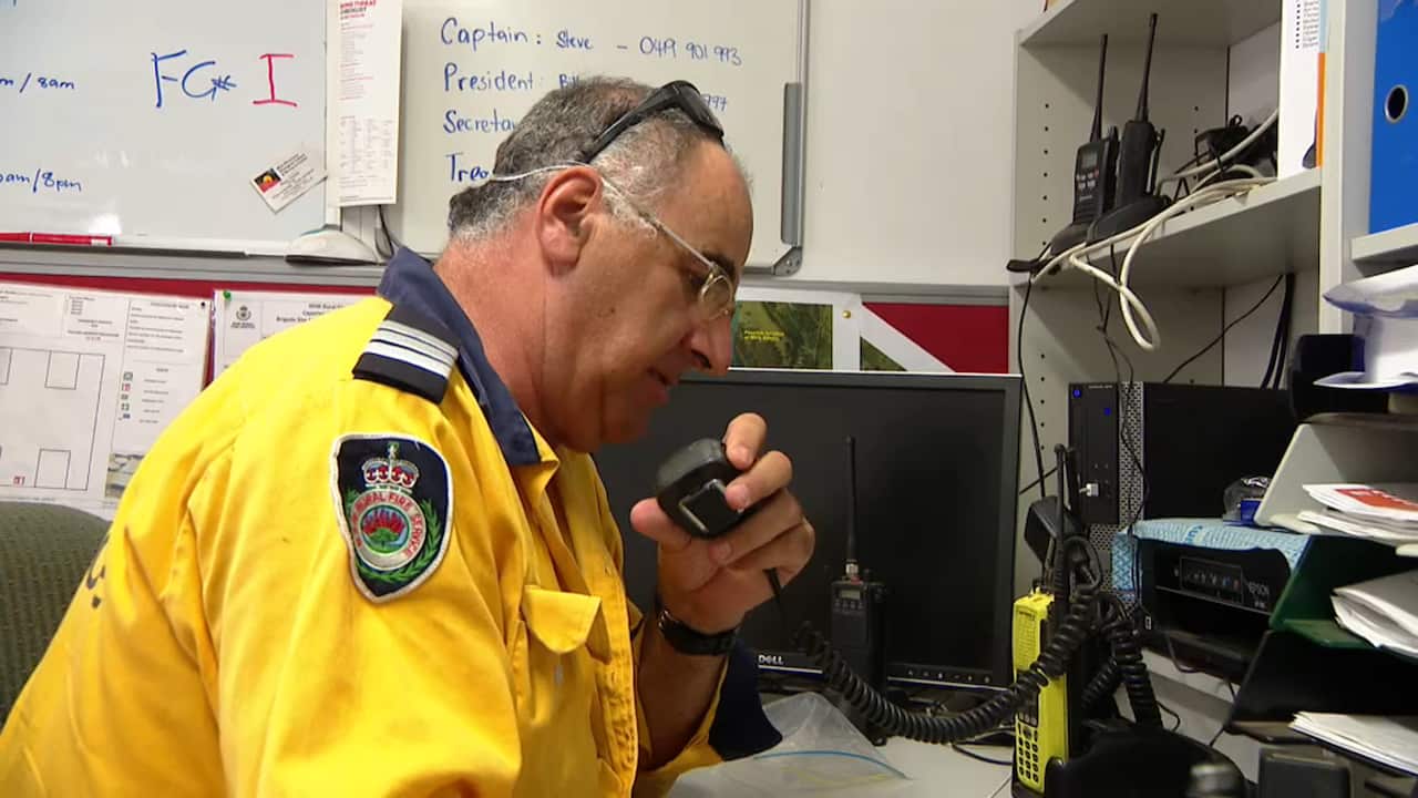 The firefighters are on constant on standby in case of any flare-ups.