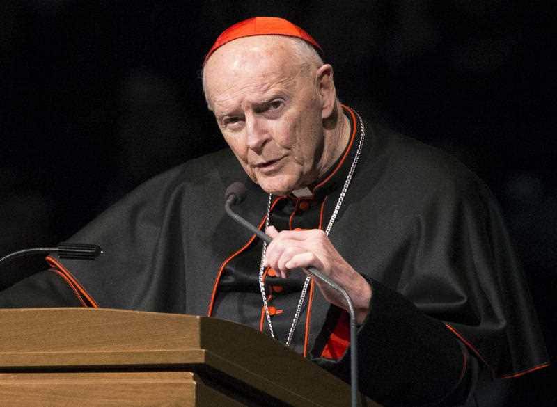 A disciplinary panel found the former cardinal guilty of soliciting sex from adults and minors.
