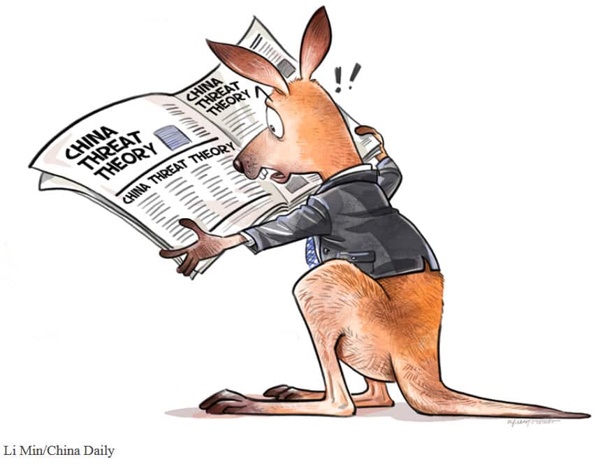 A cartoon from China Daily in April, 2018