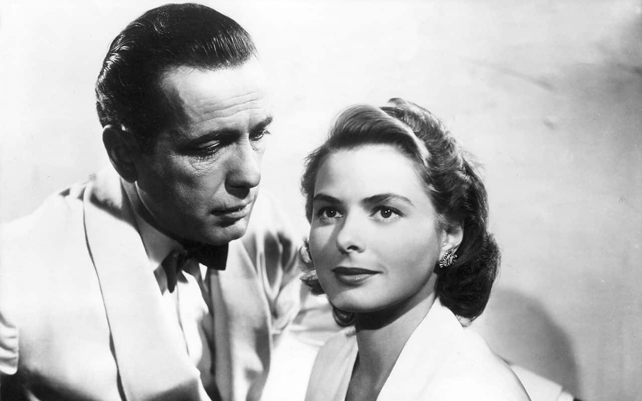 Humphrey Bogart and Ingrid Bergman, 1942. 