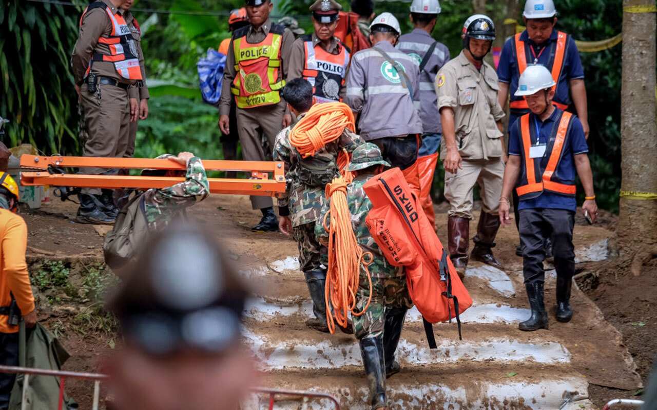 Hundreds of rescuers are now at the cave.