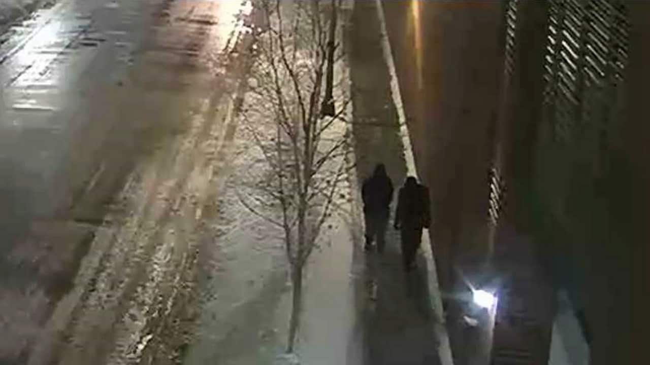 Police released CCTV footage of two people as part of their investigation. 