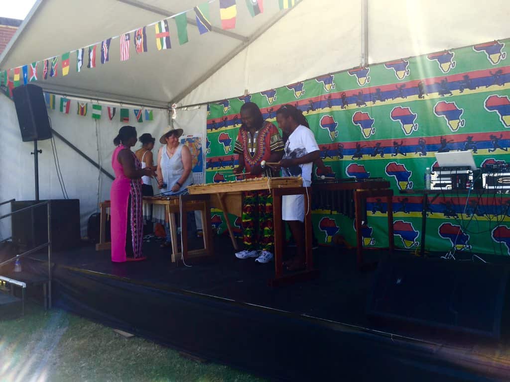 Artists perform at the Africultures Festival in Lidcombe, Sydney.
