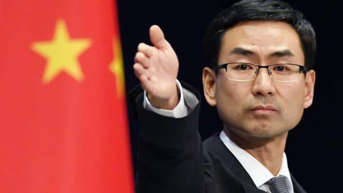 Chinese Foreign Ministry spokesman Geng Shuang.