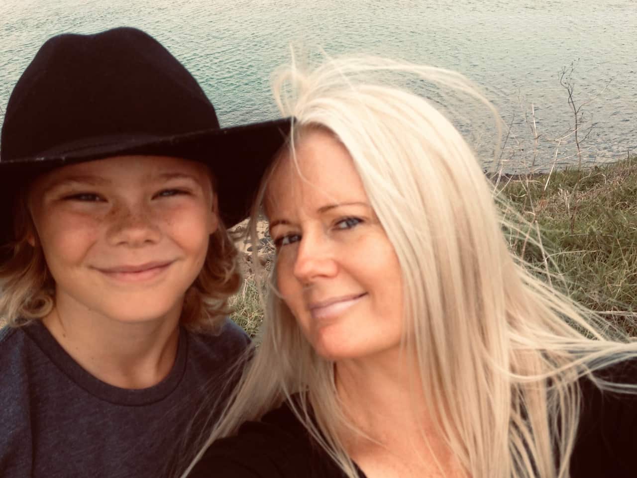 Luca and his mother Celina.