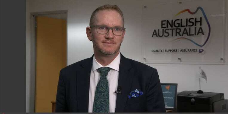 English Australia CEO Brett Blacker.