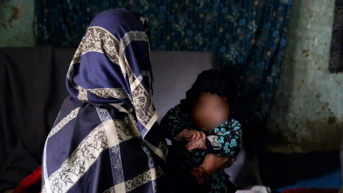 Bibi was forced to give up one of her newborns.