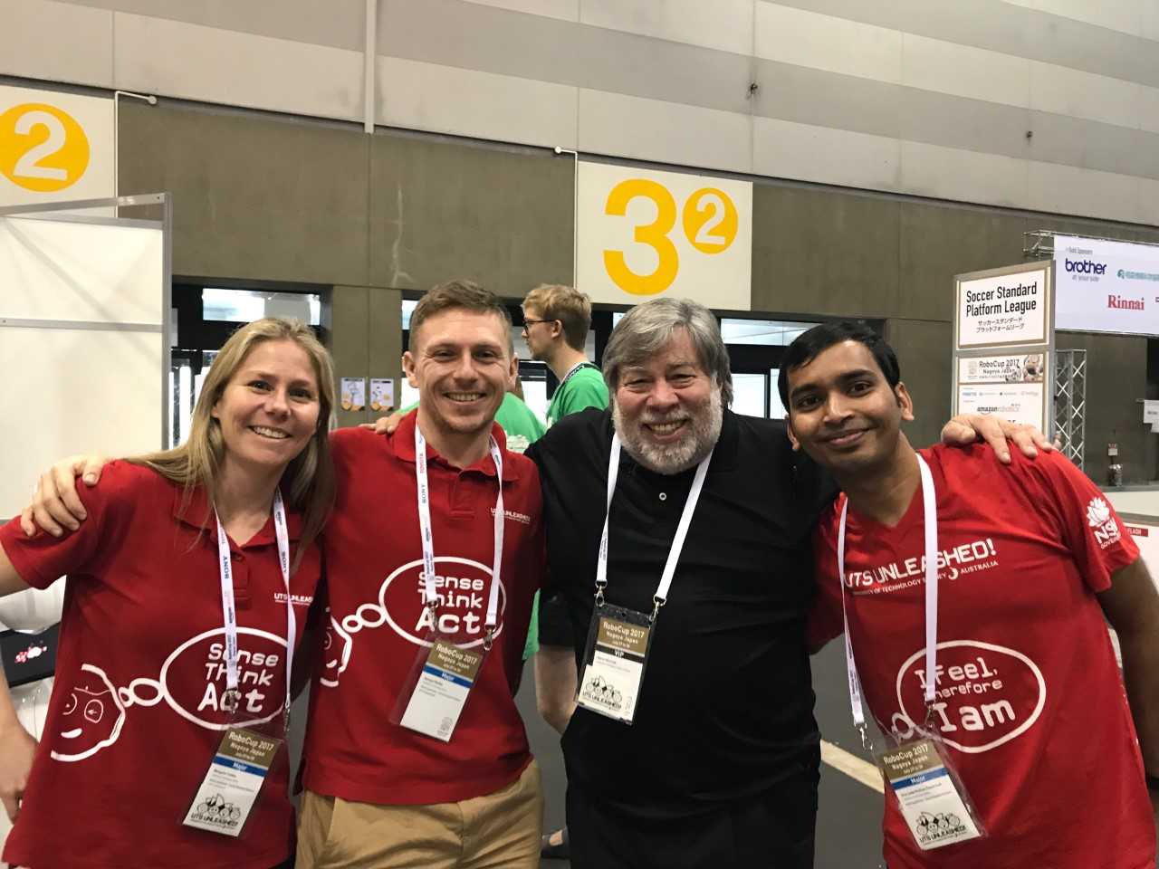 The Magic Lab team and Apple Co-Founder, Steve Wozniak.