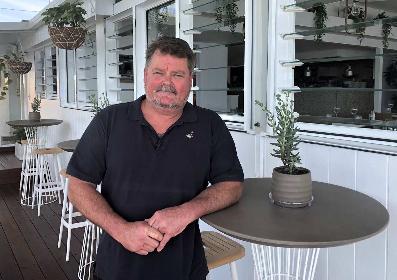 Nathan Tomkins at his Port Macquarie restaurant.