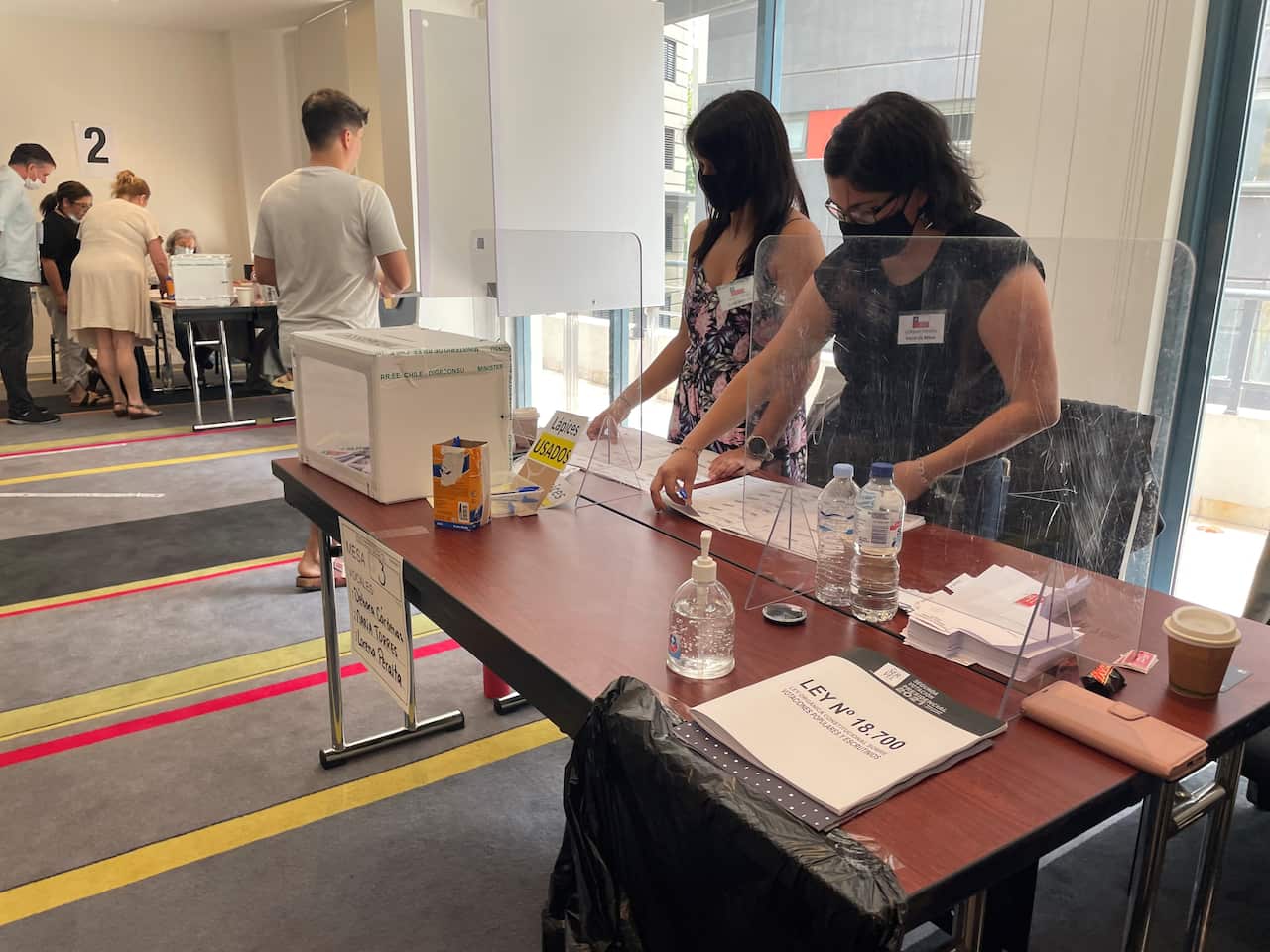 Polling booths in Sydney.