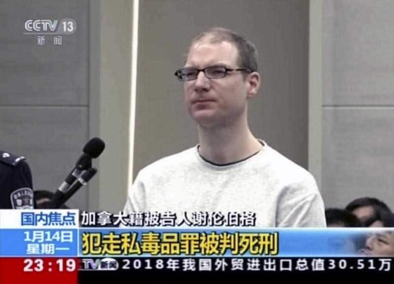 A Chinese court sentenced the Canadian man to death.