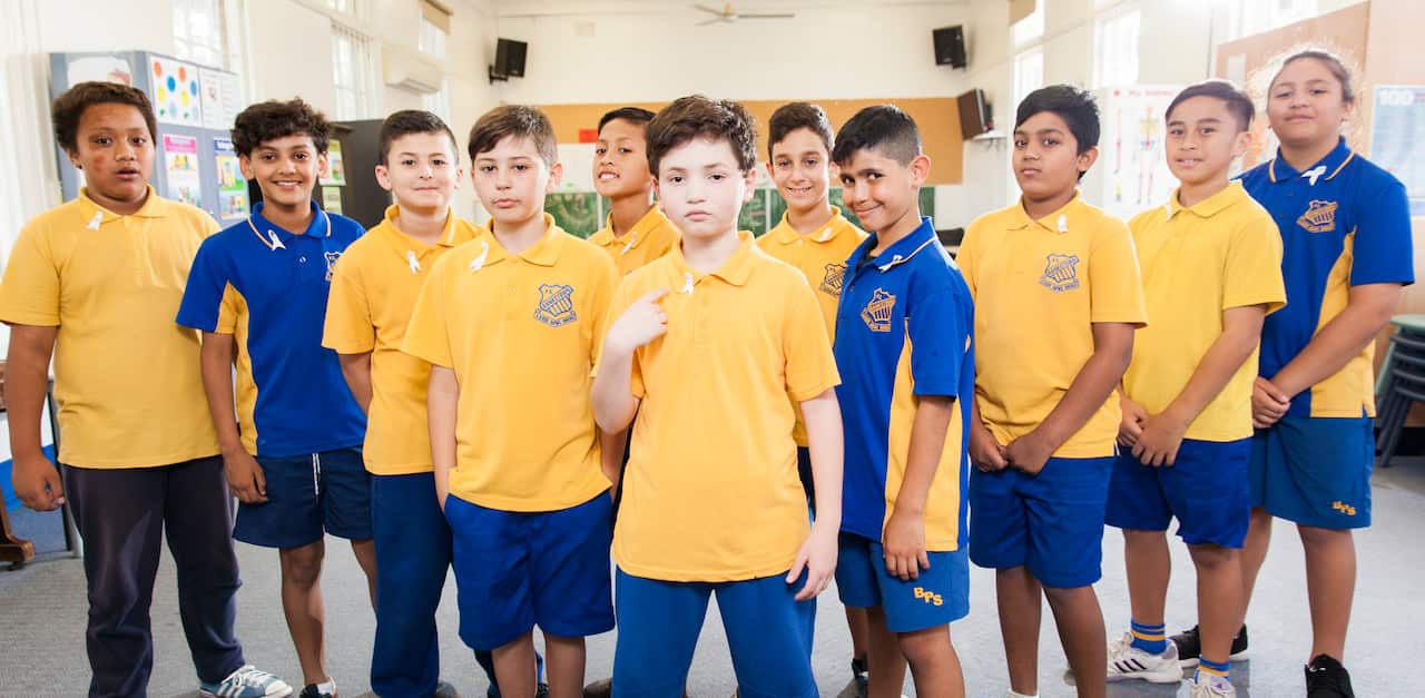 Students participating in Outloud's RESPECT program.