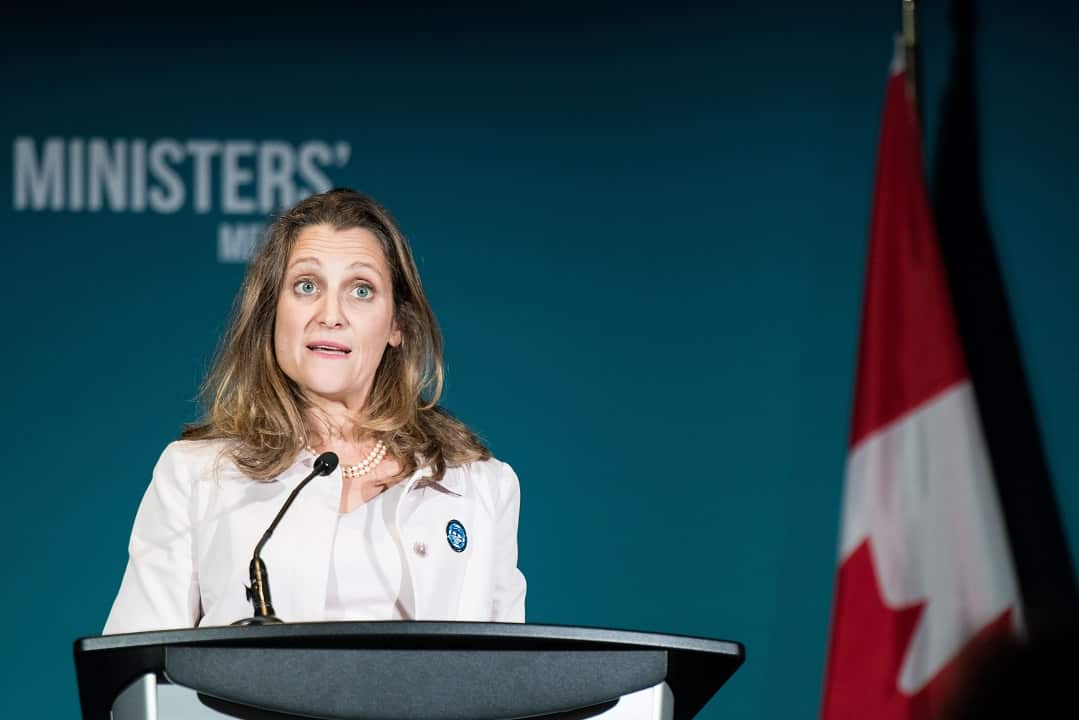 Canadian Foreign Minister Chrystia Freeland.