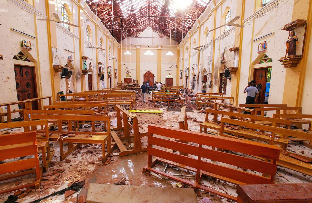 Church in Sri Lanka after the attack