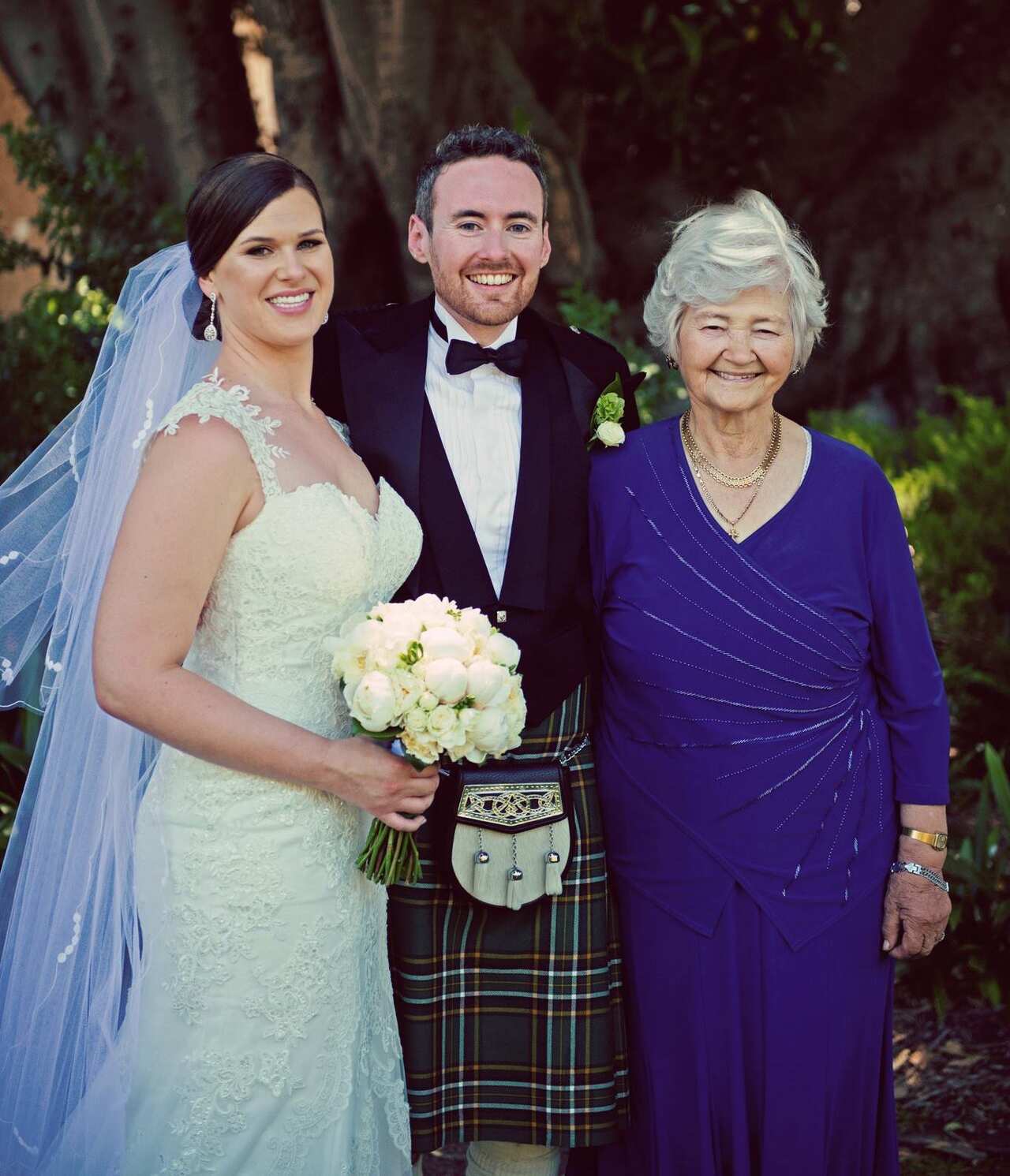 Peter Moloney on his wedding day