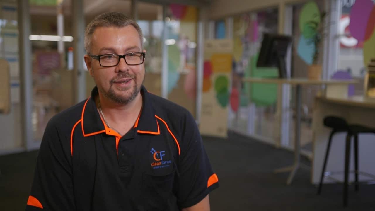 Aaron Robinson is employed by Clean Force.