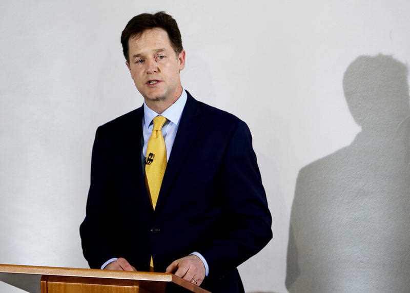 Mr Clegg is a former leader of Britain's Liberal Democrats and deputy to former PM David Cameron between 2010 and 2015.