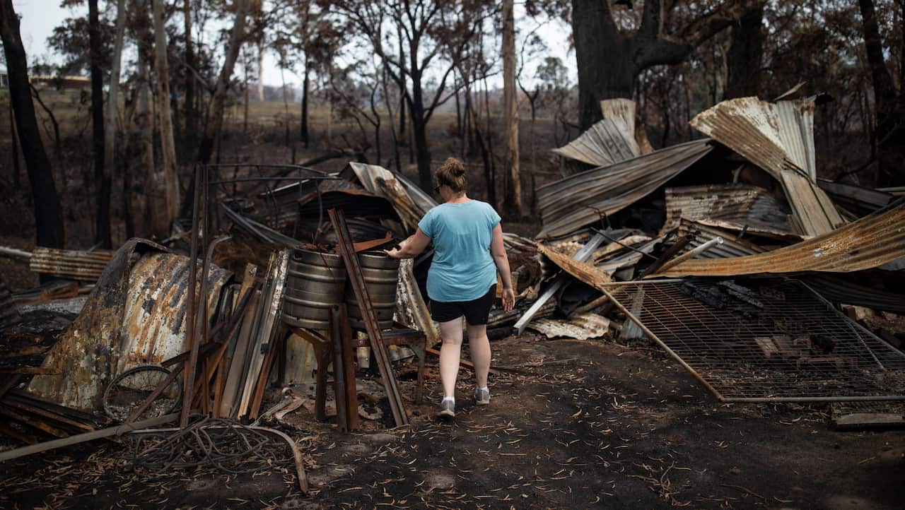 Jessie Collins at her dad's property in Cobargo, NSW, 10 January 2020.  