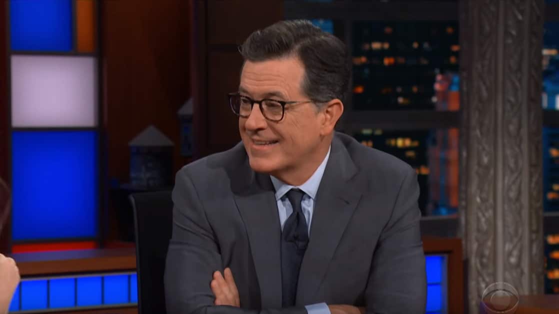 Stephen Colbert's reaction on receiving news of his citizenship of Hobbiton.