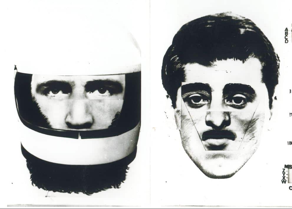 A 'comfit' of the gunman, released by police following the 1980 murder.